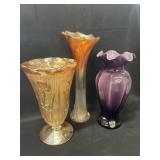 Carnival and Art Glass Vases Carnival and Art Glass Vases