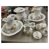 Incomplete Pitcher and Bowl Sets Incomplete Pitcher and Bowl Sets