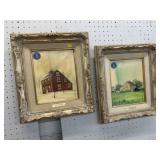 (2) Gerald Burns Oil On Canvases (2) Gerald Burns Oil On Canvases