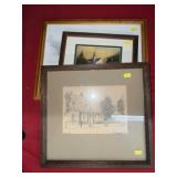 (3) Framed Prints (3) Framed Prints