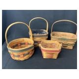 (4) Longaberger Baskets (4) Longaberger Baskets
