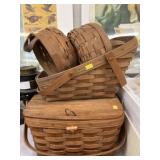 (4) Longaberger Baskets (4) Longaberger Baskets