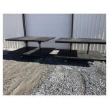 (2) Heavy Duty 2-Tiered Fabrication Tables