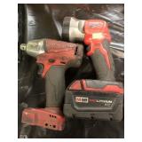 (2) Milwaukee M18 Power Tools