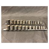 (2) Incomplete Snap-On 3/8" Drive Impact Sockets