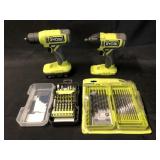 Ryobi 18V Cordless Drill and Driver w/ Accessories