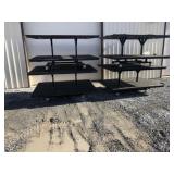 (4) Heavy Duty 2-Tiered Fabrication Tables