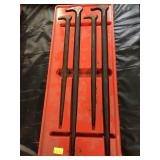 (4) Piece Snap-On Pry Bar Set