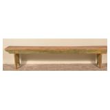 Painted Mortised Plank Seat Pennsylvania Bench