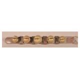 Small Leather Strap Brass Christmas Sleigh Bells