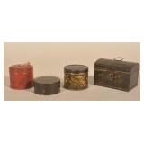 Group Miniature Tole-Painted Tinware