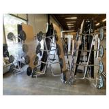 (3) Damaged Folding Cafeteria Tables