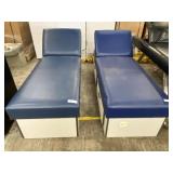(2) Vinyl Upholstered Recovery Couches