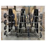 (3) Damaged Folding Cafeteria Tables