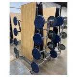 (2) Folding Cafeteria Tables