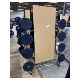 (2) Folding Cafeteria Tables