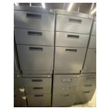 (4) Office Desk Pedestals