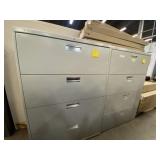 (2) 4 Drawer Lateral File Cabinets