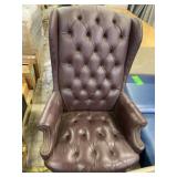 Vinyl Upholstered Office Chair with 2 Side Chairs