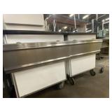(2) Rolling Cafeteria Carts