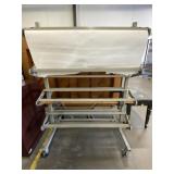 36" Portable Metal Paper Roll Stand