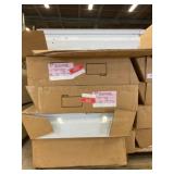 (5) Metal Fluorescent Triple Bulb Light Fixtures