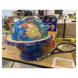 13" World Globe, Helium Tank, Tennis Racket