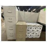 (3) Filing Cabinets