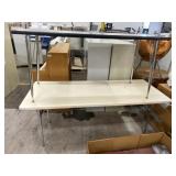 (2) Laminate Top Metal Leg Tables