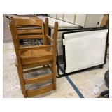 (2) Wooden Chairs w/ Portable 2-Sided Whiteboard