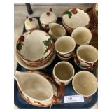 Grouping of Fransican Dinnerware