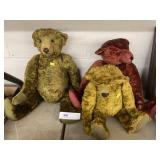 (3) Vintage Plush Jointed Bears