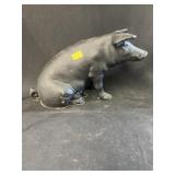 Cast Metal Pig Form Still Bank