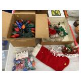 Vintage Christmas Lights and Decor