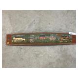 Painted Decorated Wood Wall Plaque