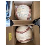 Autographed Baseballs with Collectibles