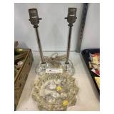 Glass Table Lights with Ashtray