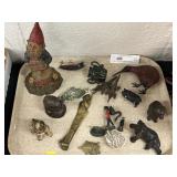 Asst. of Cast Metal & Composition Figurines