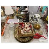 Serving Dishes, Table Lights, Canisters,