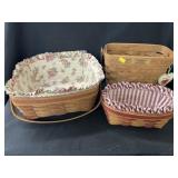 3 Longaberger Baskets