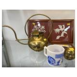 Framed Scherenschnitte, Ranger Joe Mug, Brassware