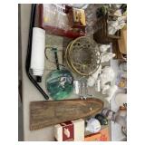 Punch Bowl, Canisters and Nativity Figurines