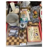 Candle, Storage Crock and Home Decor