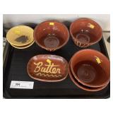 Grouping of Jeff  White Redware Pottery