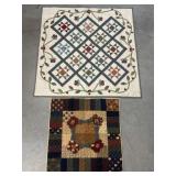 (2) Quilted Table Covers