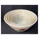 Fire King Tulip Pattern Nesting Bowl Set