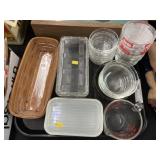 Longaberger Basket with Pyrex