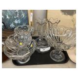 Grouping of Heisey and Unmarked Pattern Glass