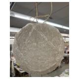 Mid-Century Plastic Hanging Light