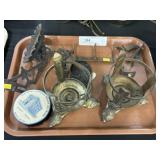 Record Brush, Canister Holders, Meat Hook